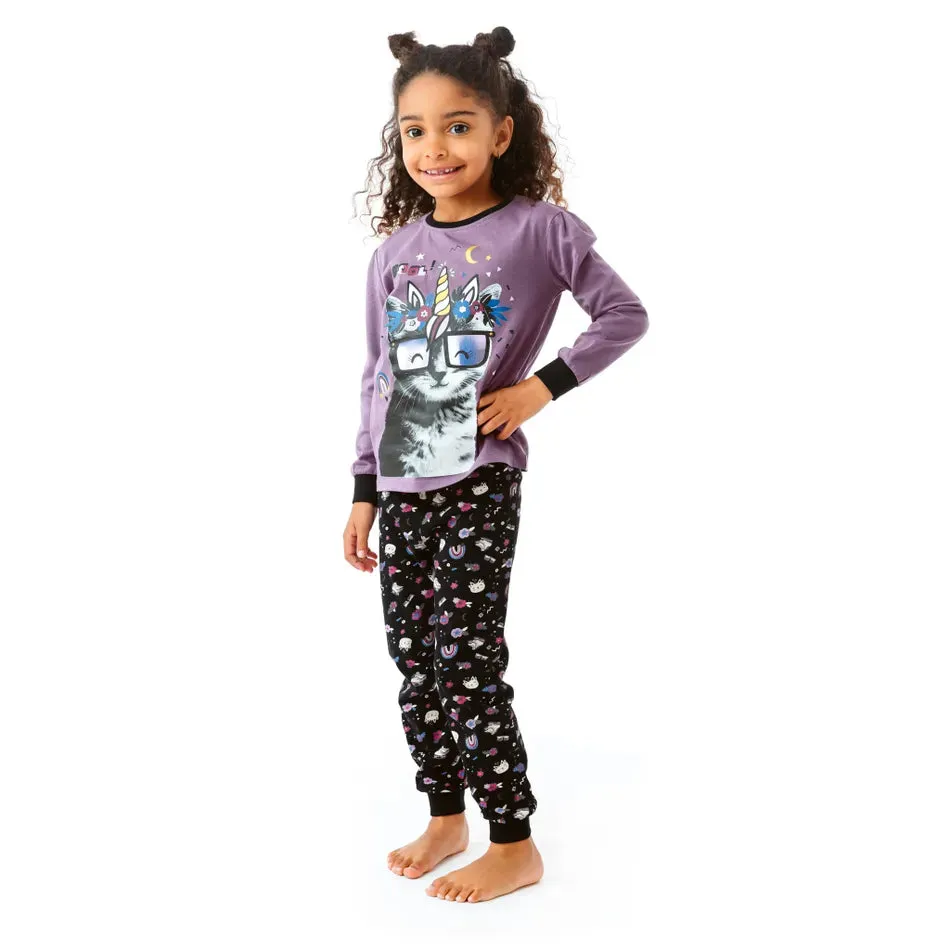 Nano Girls Caticorn Pyjamas Size 2 to 10y