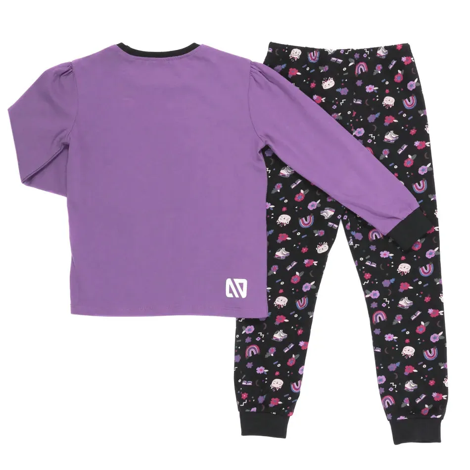 Nano Girls Caticorn Pyjamas Size 2 to 10y