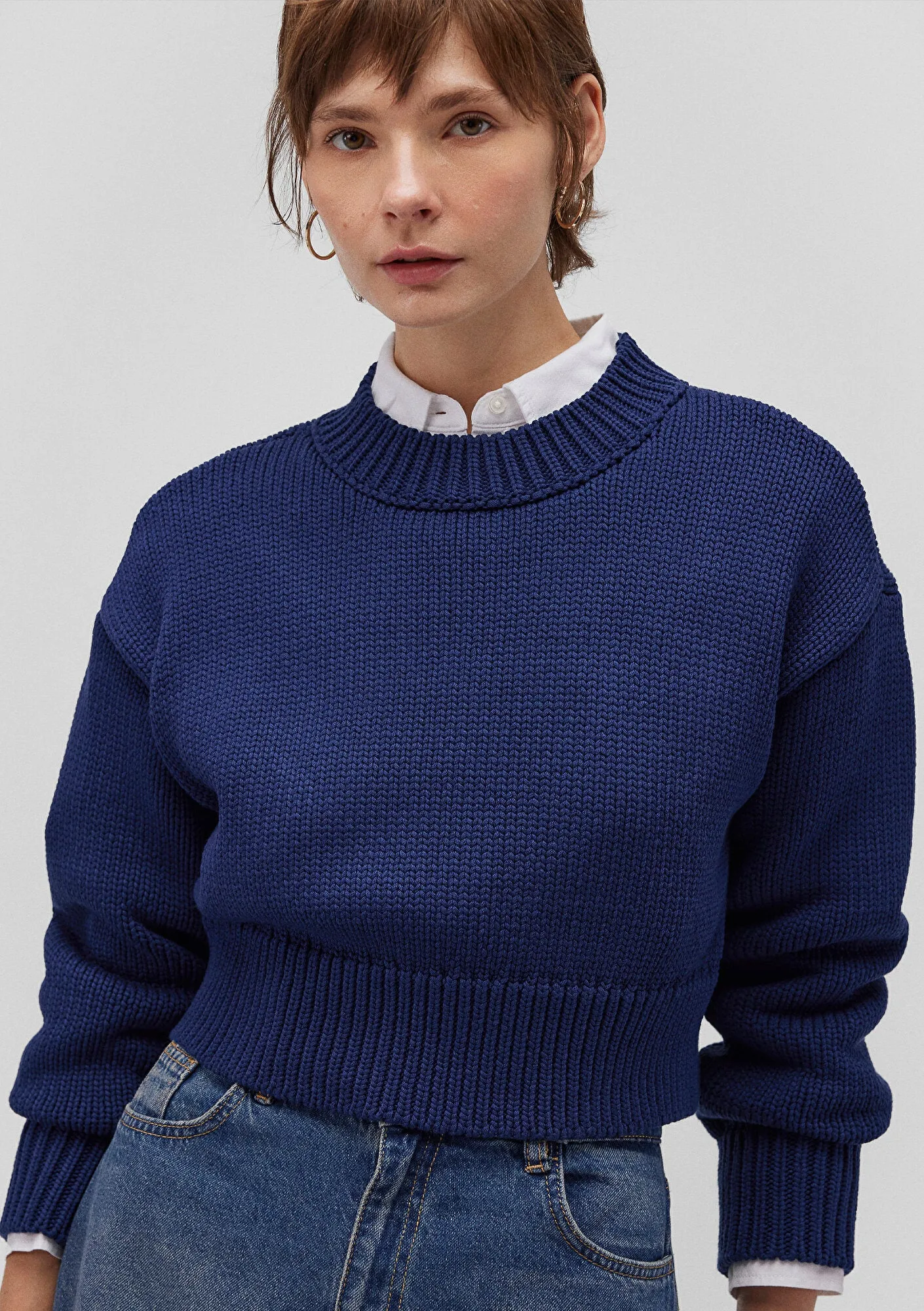 Navy Crewneck Sweater