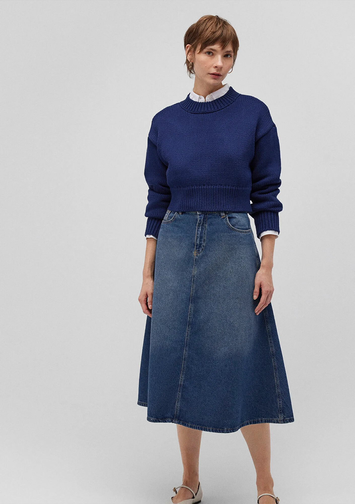 Navy Crewneck Sweater