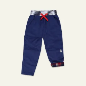 Navy Plain Trousers