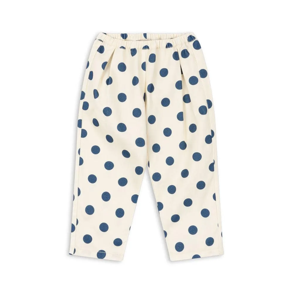 Nola Polkadot Straight Leg Cotton Trousers