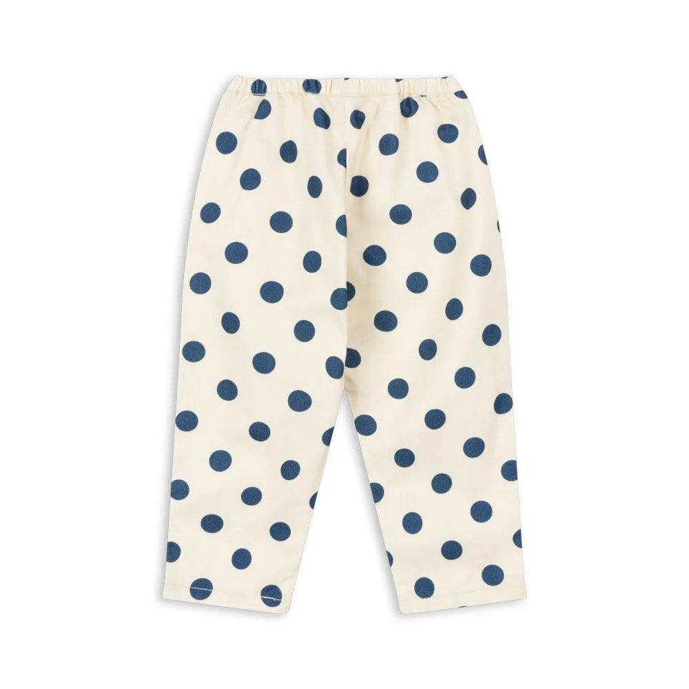 Nola Polkadot Straight Leg Cotton Trousers