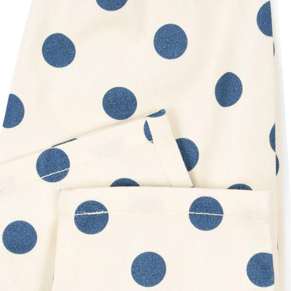 Nola Polkadot Straight Leg Cotton Trousers