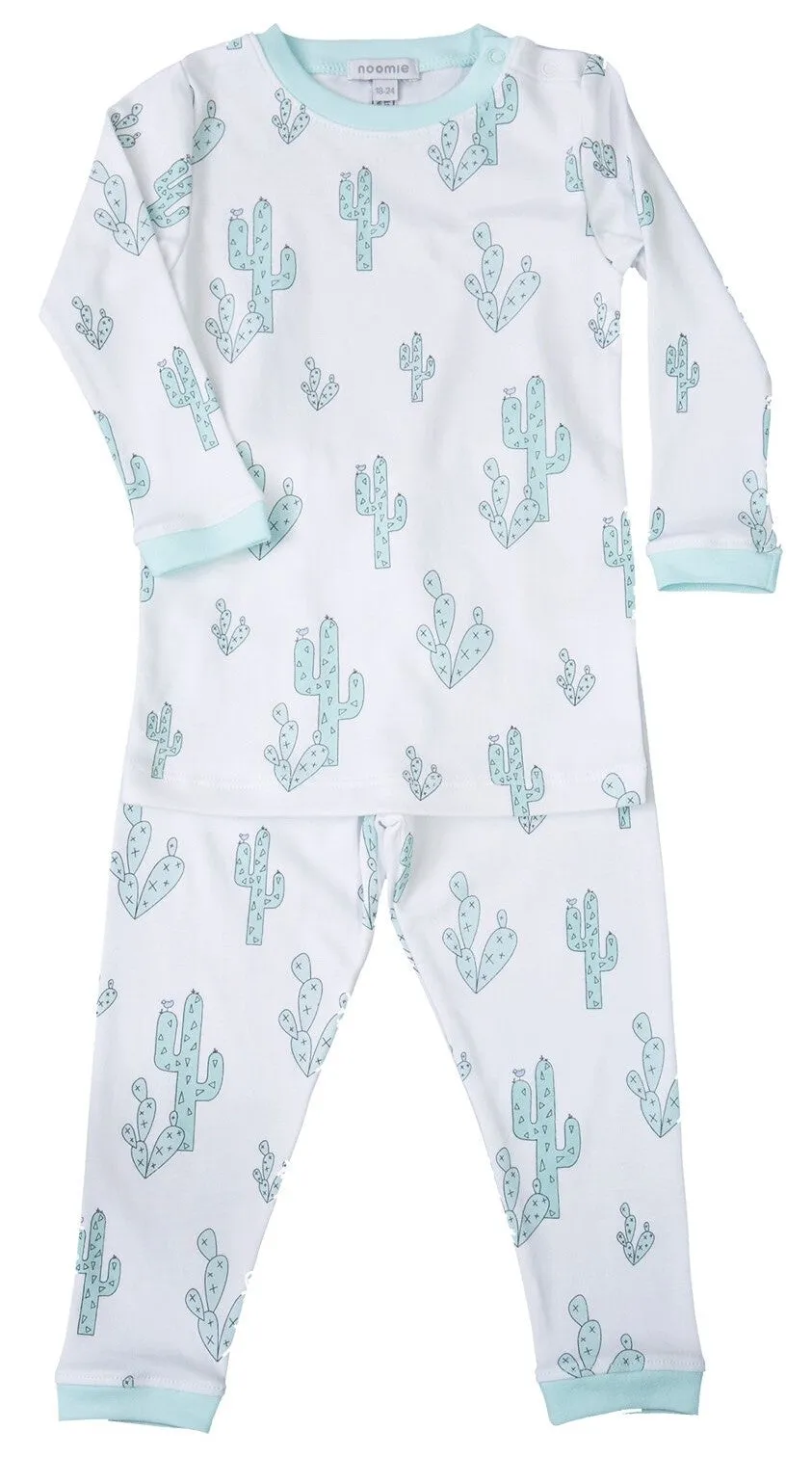Noomie Green Cactus 2pc L/S Pajama Set