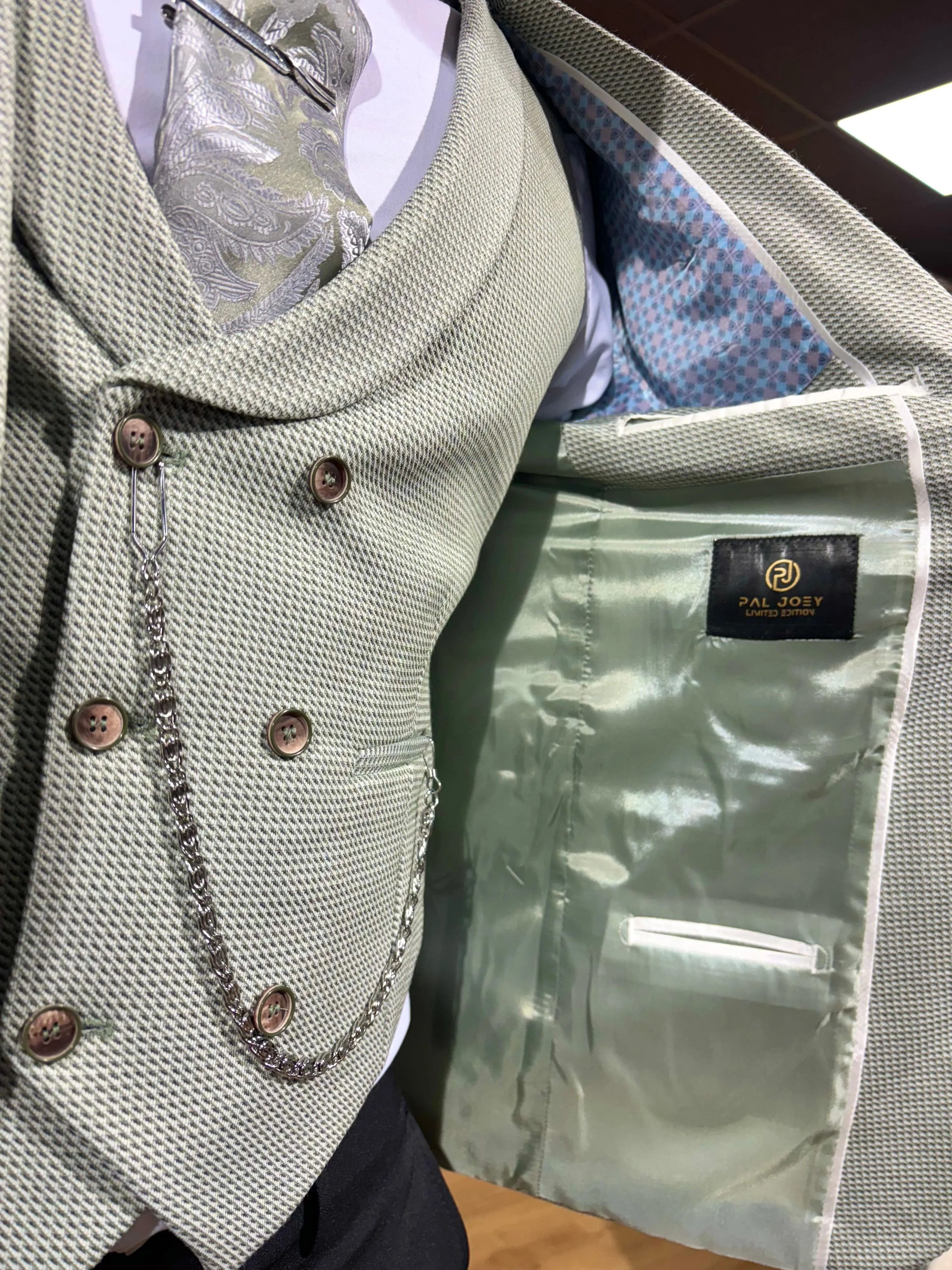 Nucci - Green 3 Piece Suit