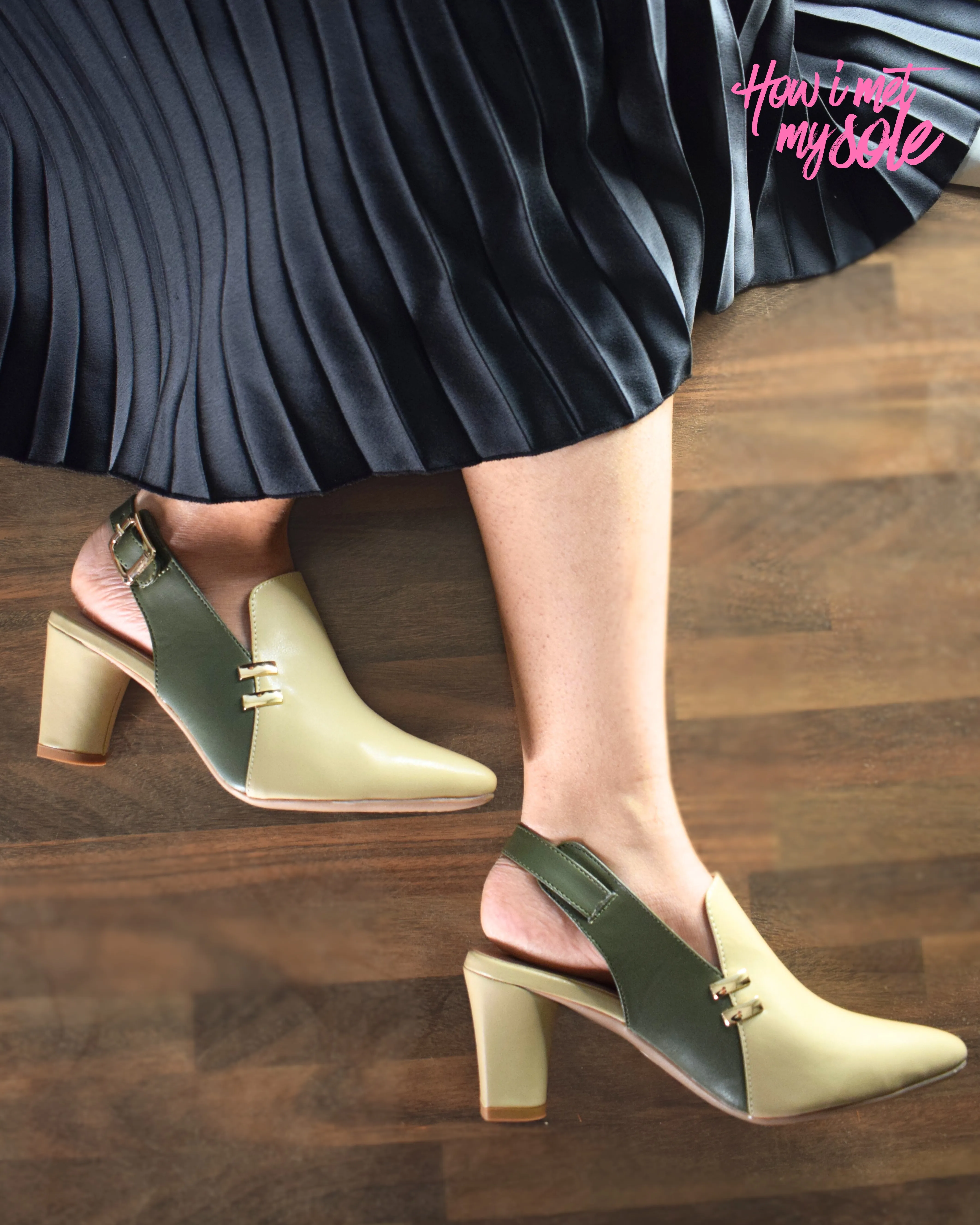 'Off-White Fall Fashioned' Pointed-Toe Heels