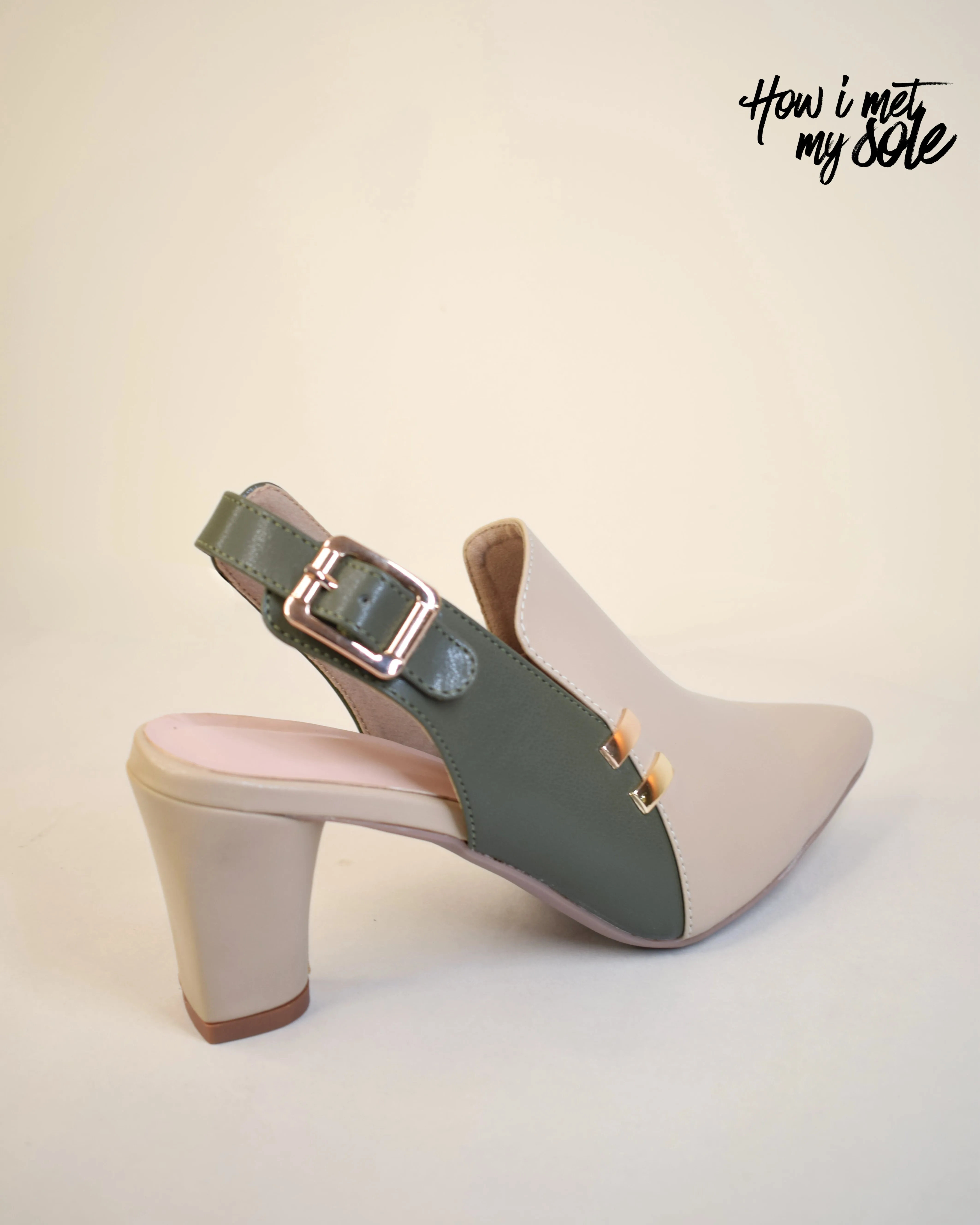 'Off-White Fall Fashioned' Pointed-Toe Heels