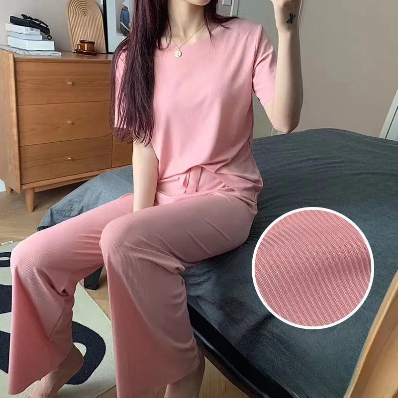 Pajamas Two Pieces Set Home Wear Nightwear