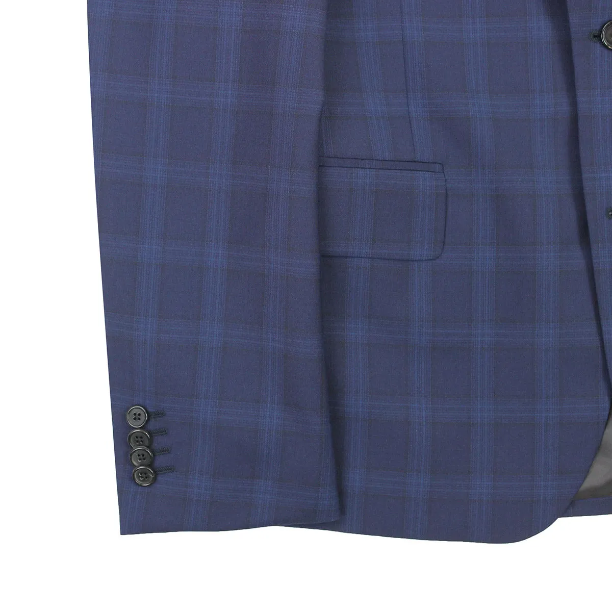 Paul Smith - Soho Tailored Fit Suit in Navy Blue Check