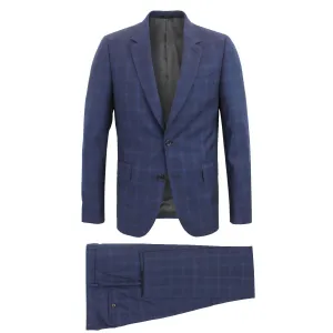 Paul Smith - Soho Tailored Fit Suit in Navy Blue Check