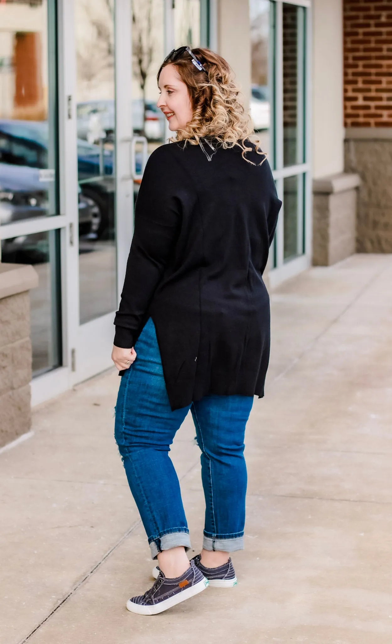 Piece of My Heart Sweater in Black