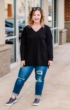 Piece of My Heart Sweater in Black
