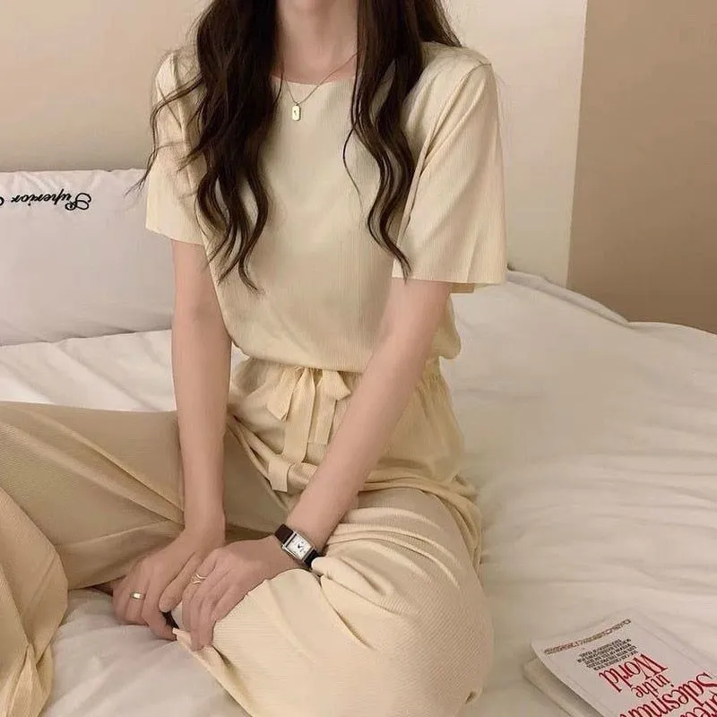 Pijamas Two Pieces Set Home Wear Nightwear