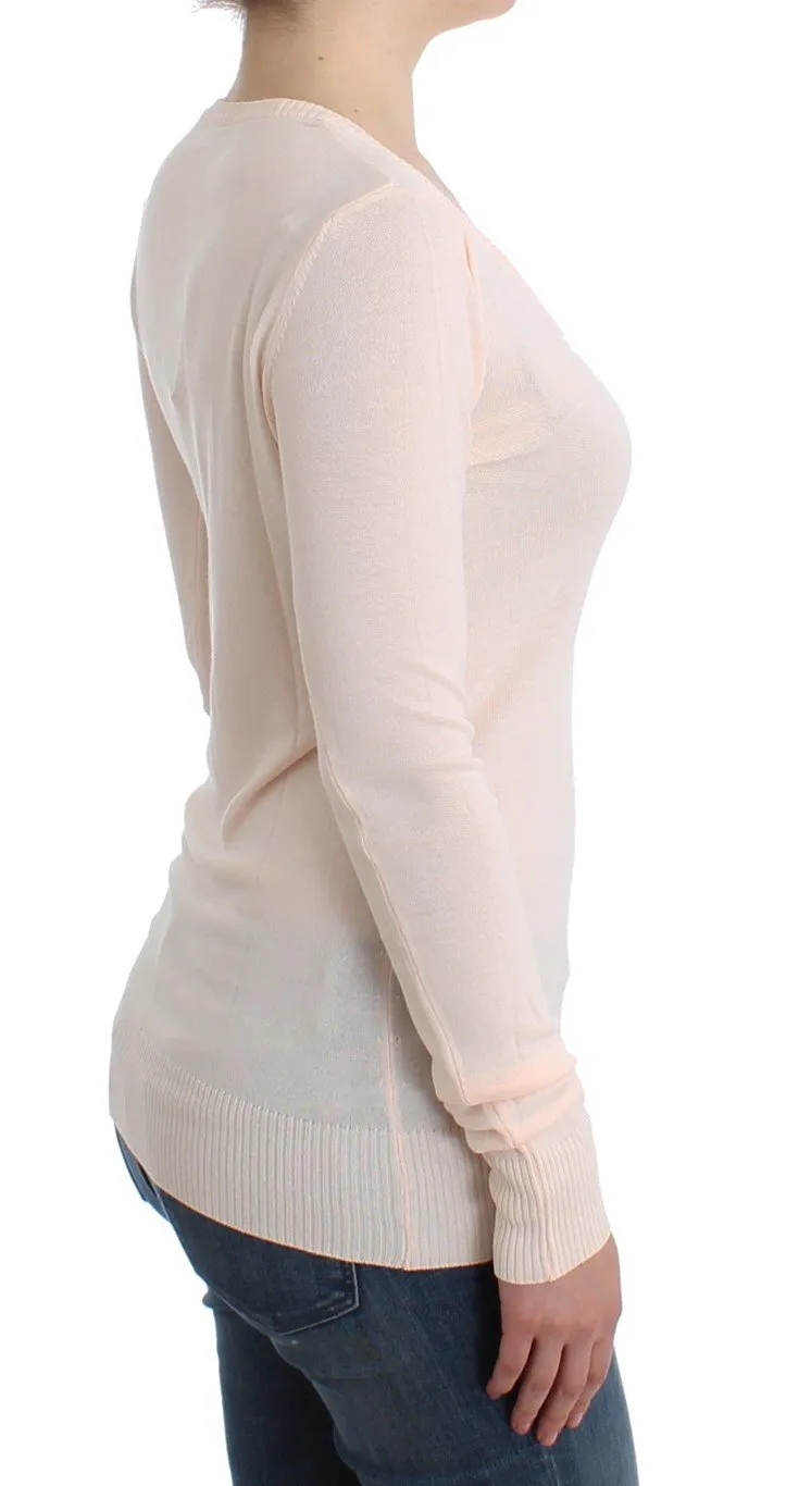 Pink Crewneck Sweater Pullover