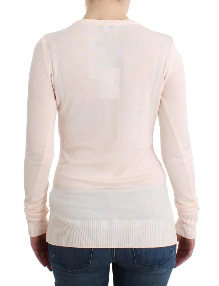 Pink Crewneck Sweater Pullover