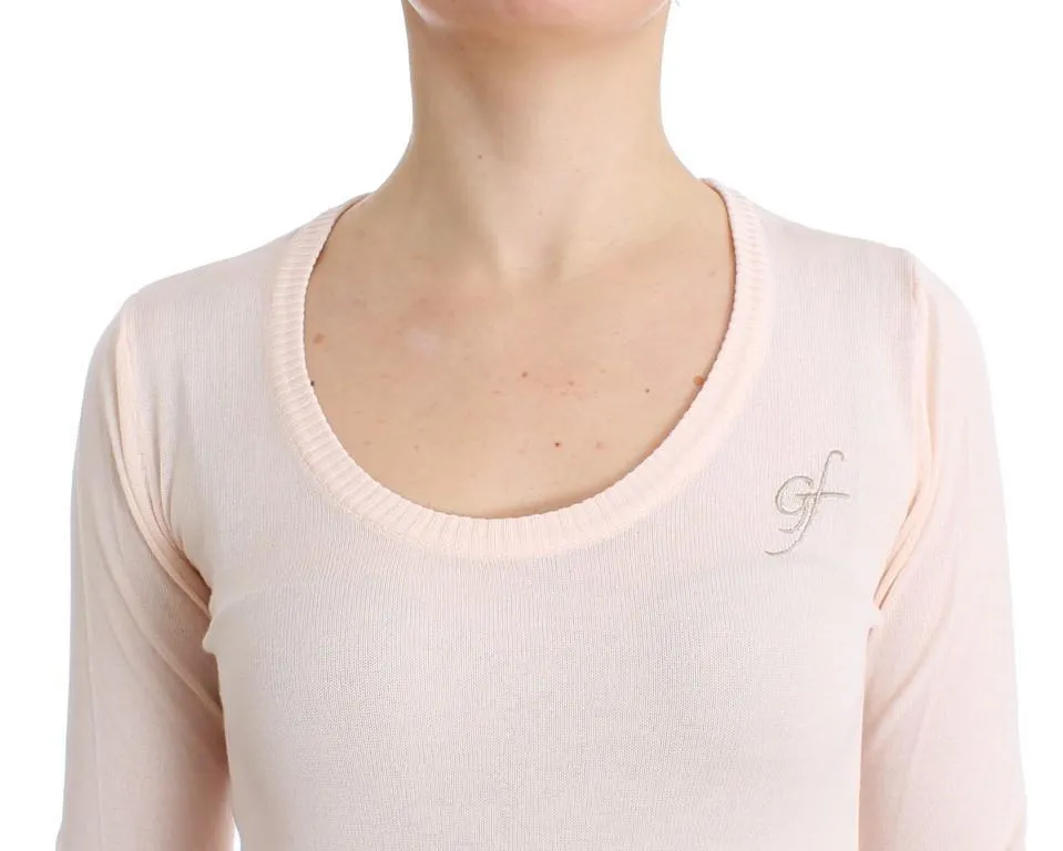Pink Crewneck Sweater Pullover