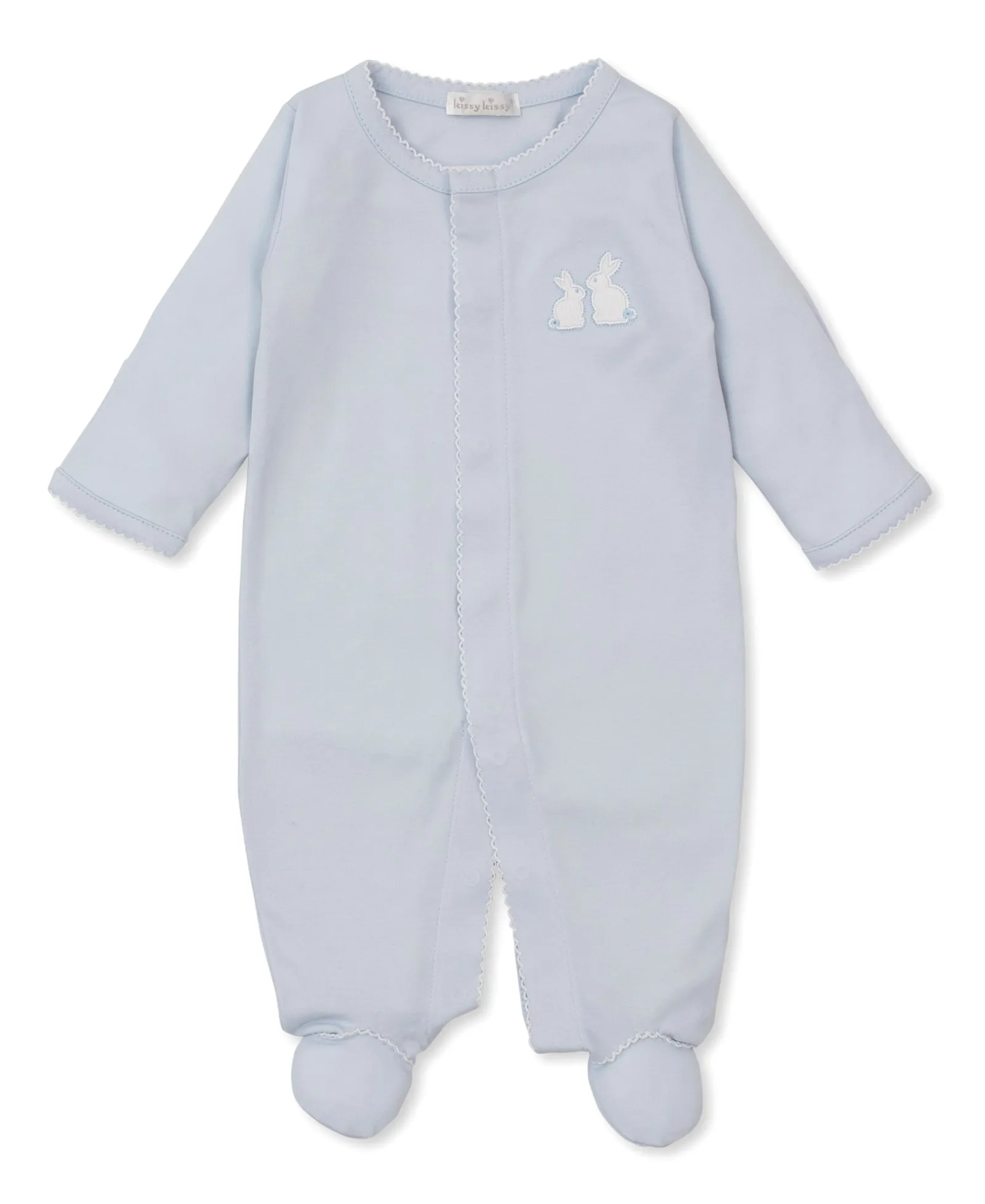 Pique Bunny Bash Blue Footie