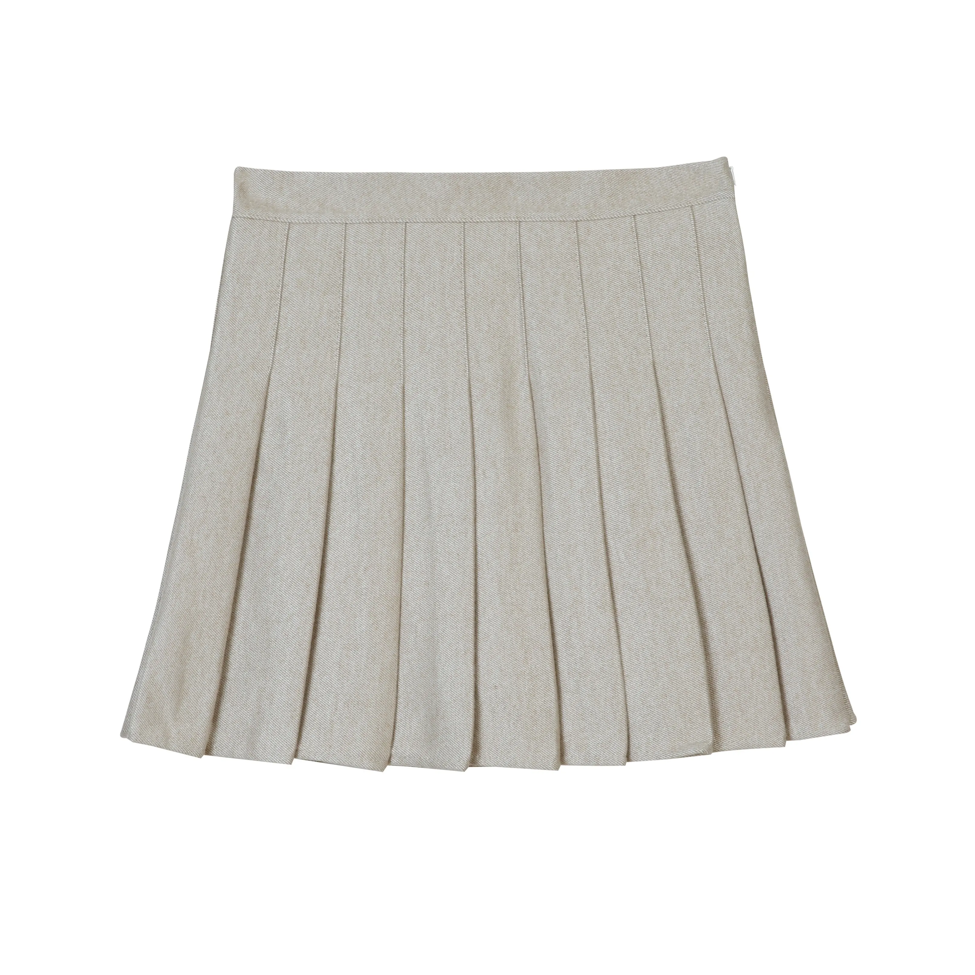 pleated commuter gray skirt