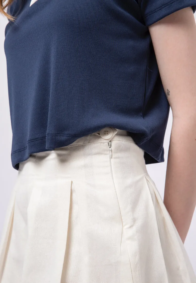 Pleated Mini Skirt