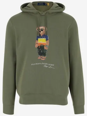Polo Ralph Lauren Cotton Blend Sweatshirt med Polo Bear Print