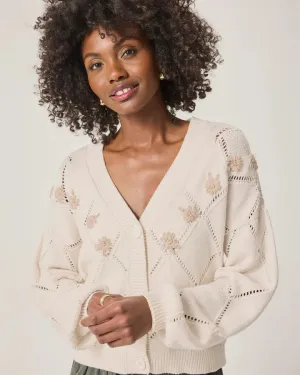 Primrose Sweater Cardigan - Moonstone