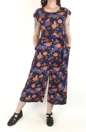 Princess Highway navy floral jumpsuit size 12