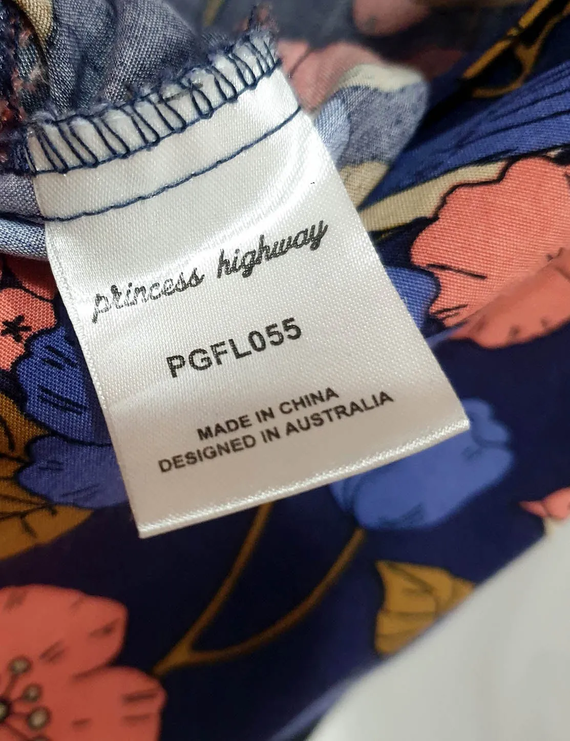 Princess Highway navy floral jumpsuit size 12