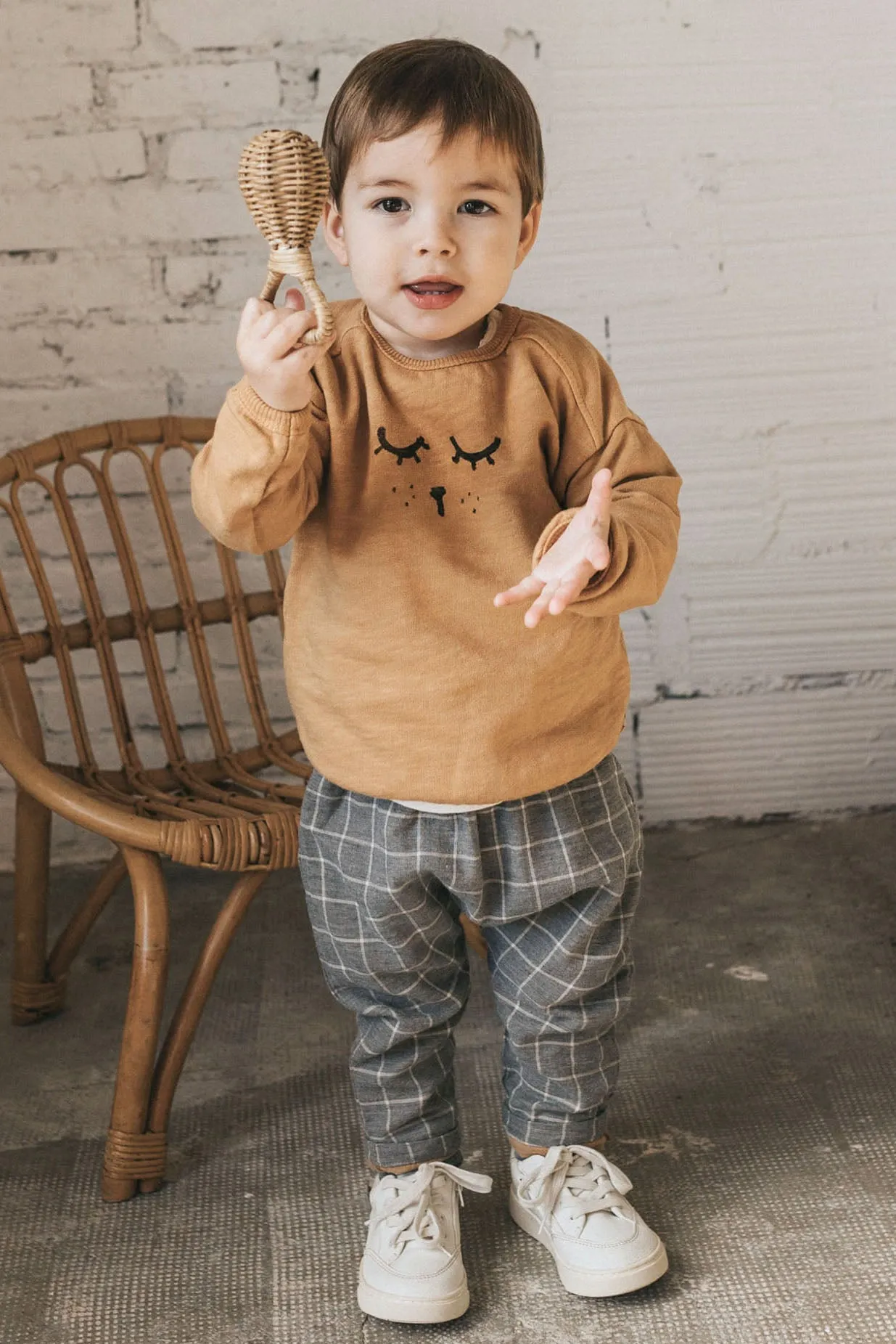 "Eddie" Organic Cotton Bear Top