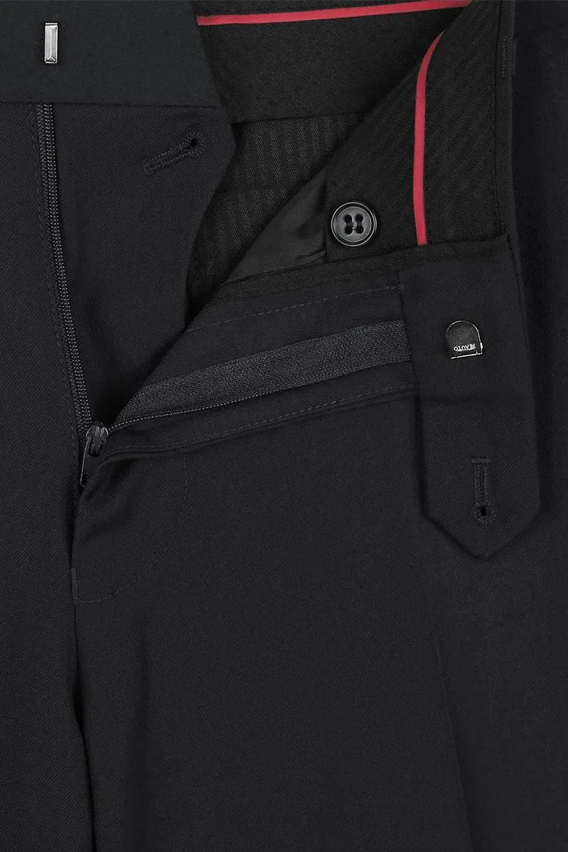 "Paris" Black 1-Button Shawl Tuxedo (2-Piece Set)