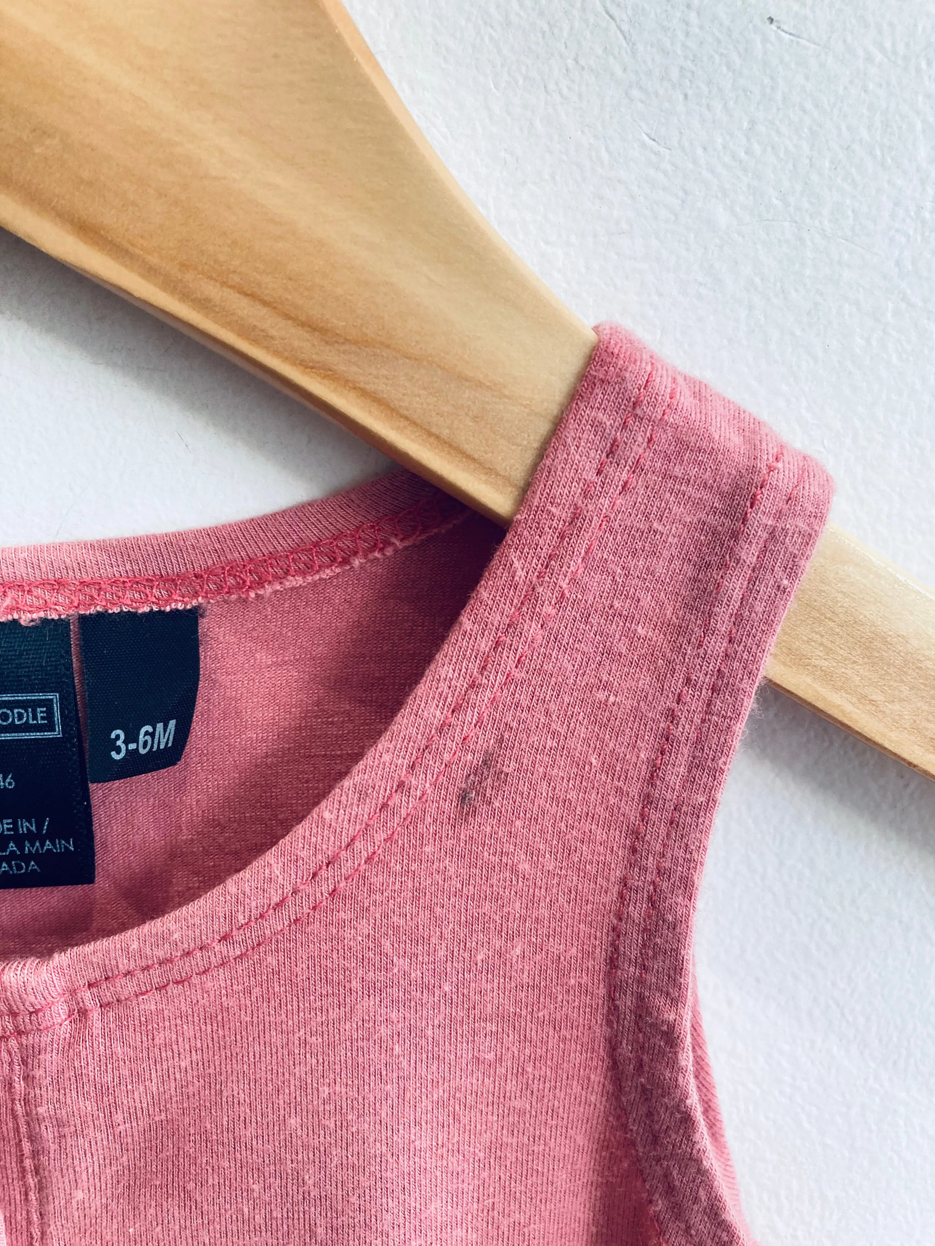 REALLY LOVED Henley Romper // 4-6M