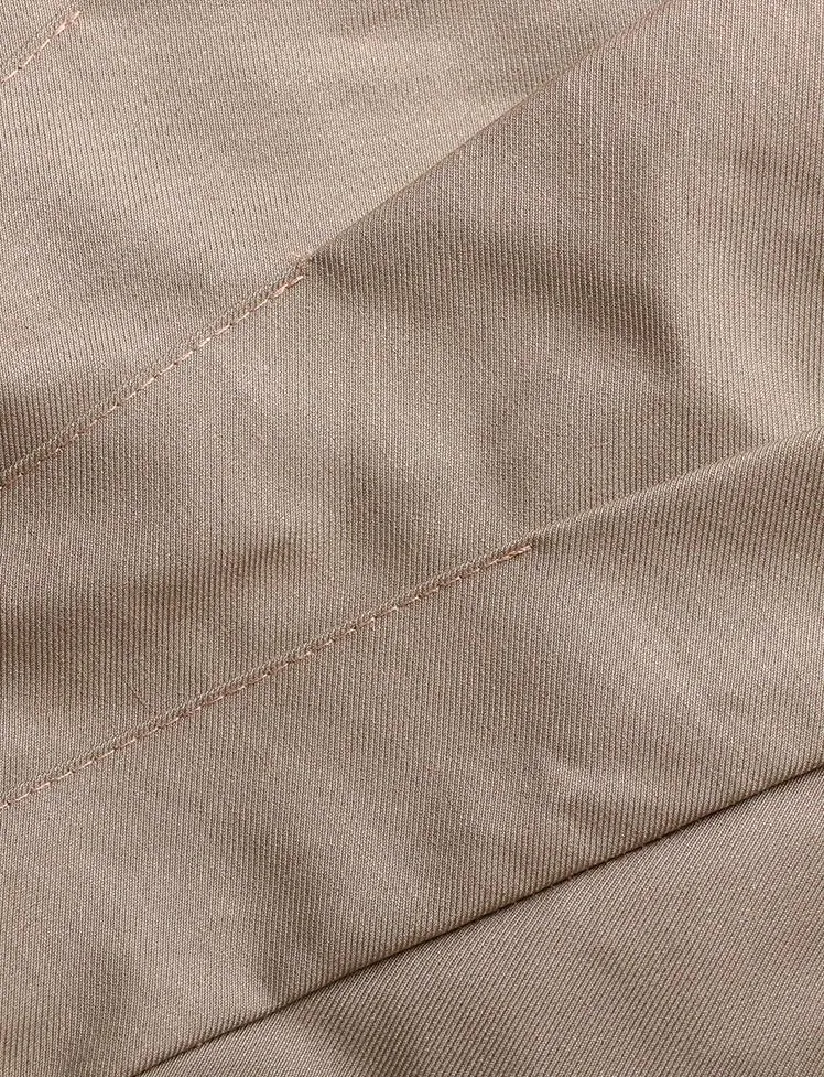 Retro Khaki Pleated Mini Skirts