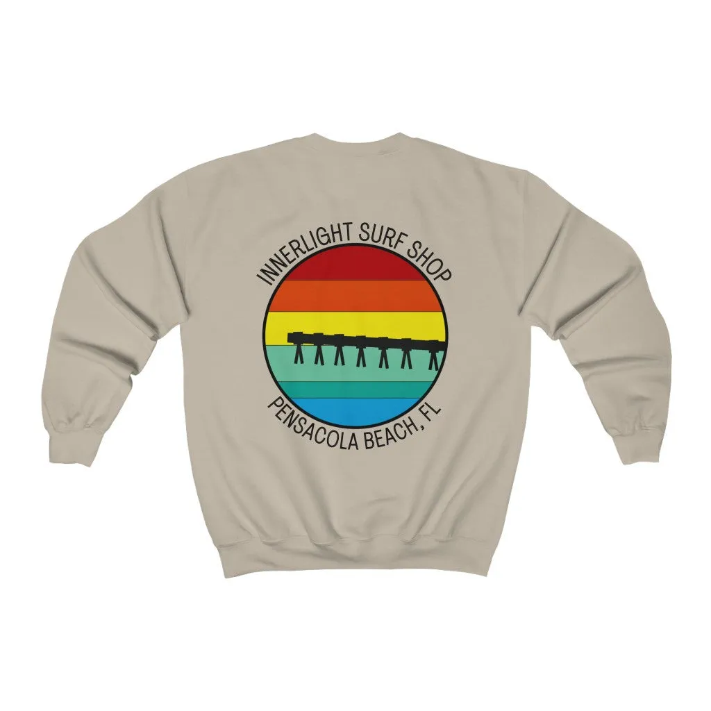 Retro Pier Unisex Crewneck Sweatshirt