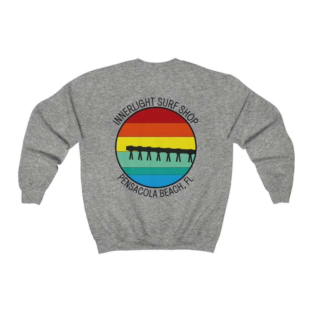 Retro Pier Unisex Crewneck Sweatshirt