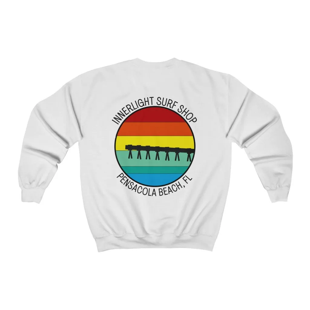 Retro Pier Unisex Crewneck Sweatshirt