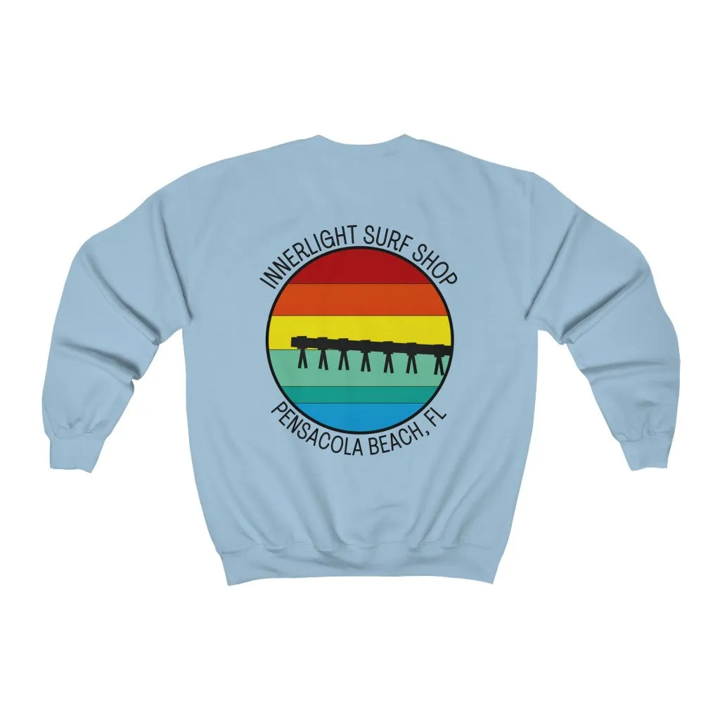 Retro Pier Unisex Crewneck Sweatshirt
