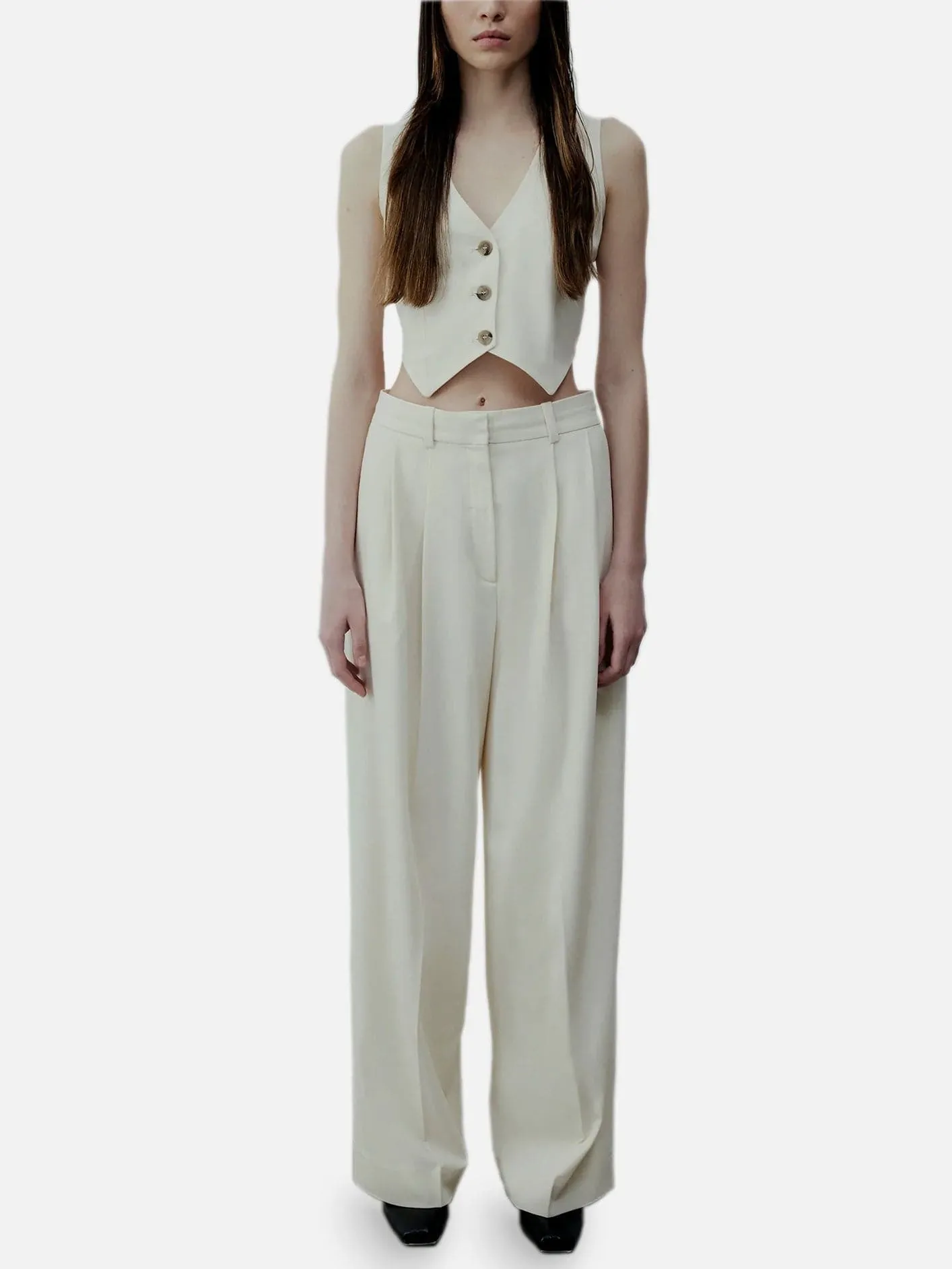 Sage Wide Leg Trousers