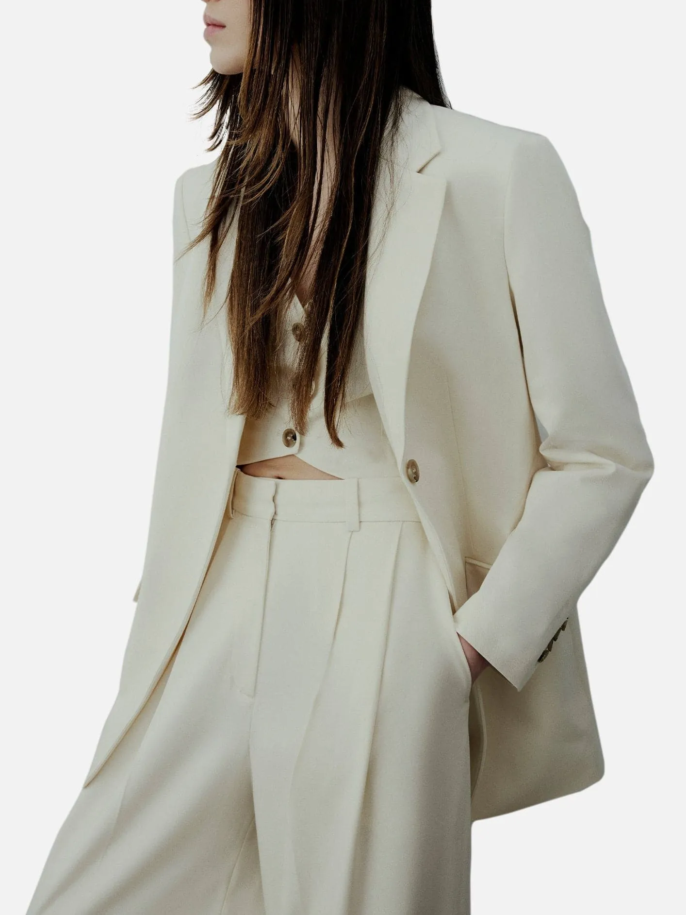 Sage Wide Leg Trousers