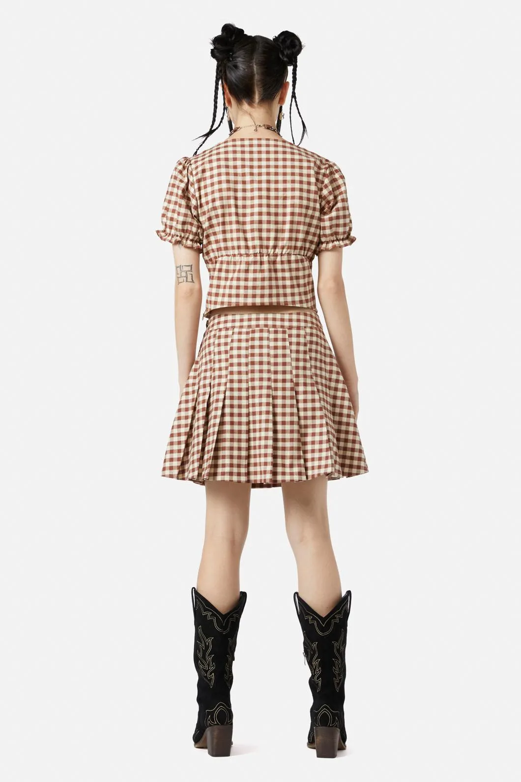 Saloon Gingham Skirt