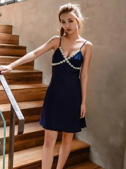 Sheer Slip Chemise with Nightie Robe