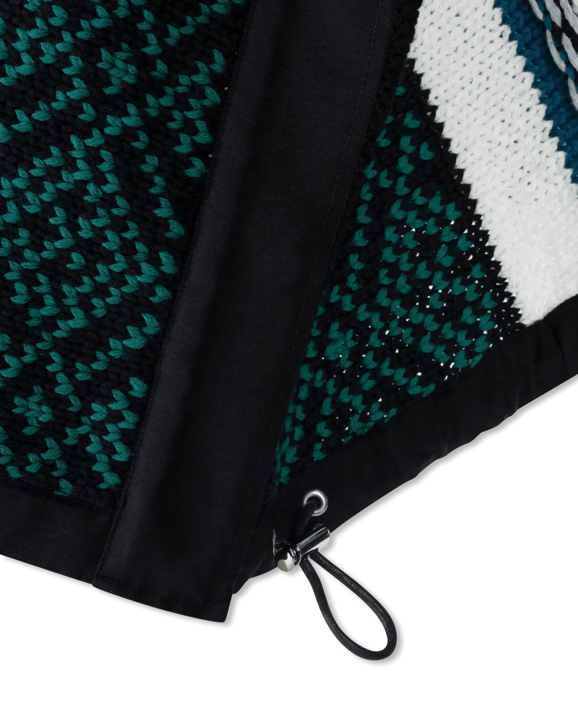 Short Sleeve Jacquard Knit Sweater