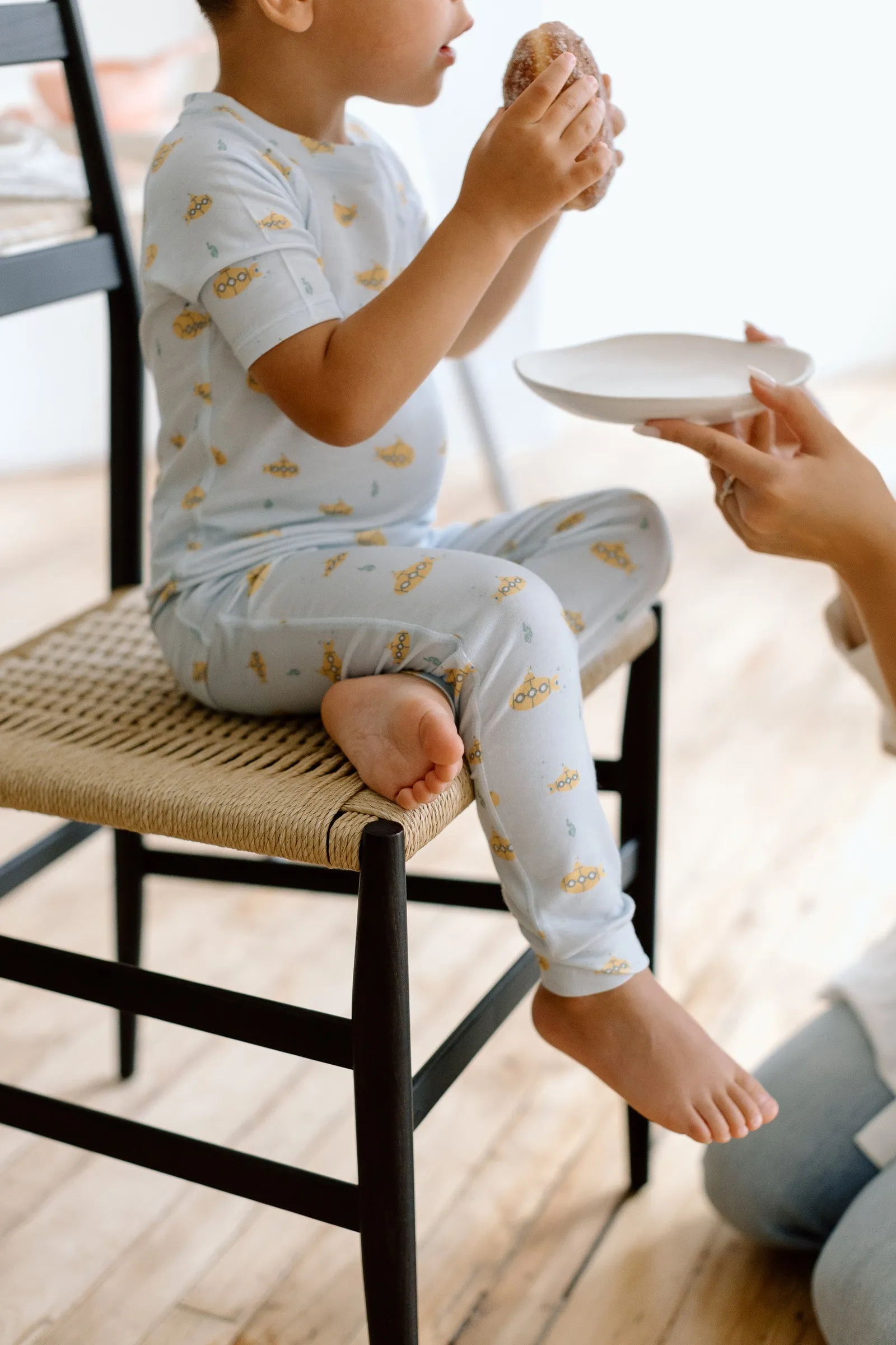 Short Sleeve Long Pants Pajama Set - Ocean Explorer