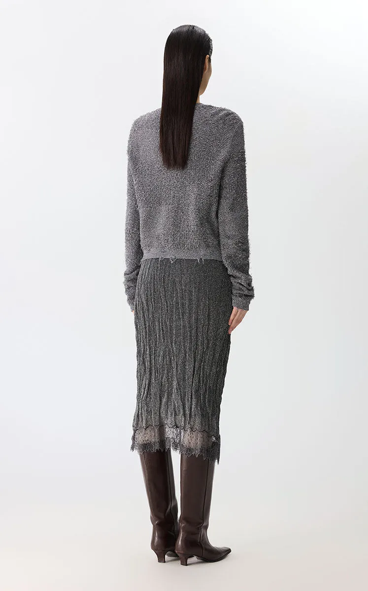 Skirt / JNBY Metallic Hybrid Midi Skirt