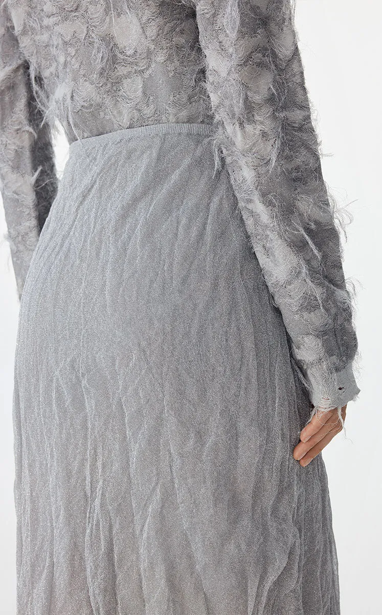 Skirt / JNBY Metallic Hybrid Midi Skirt