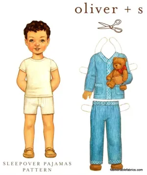 Sleepover Pajamas Size 6M-4 Pattern by Oliver   S