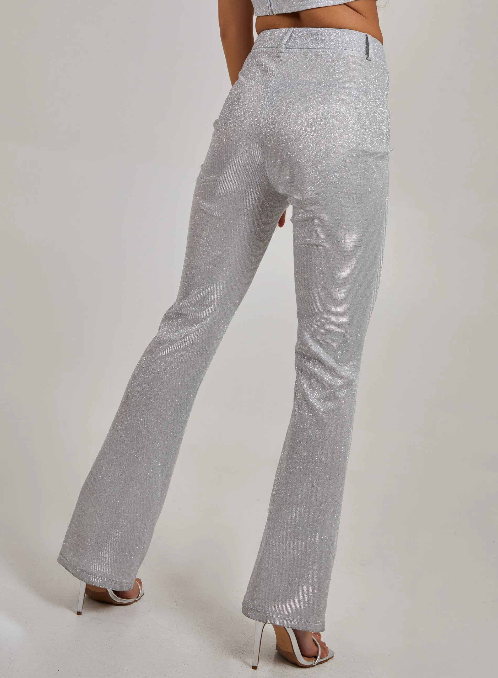 Sparkle Wide Leg Formal Trousers