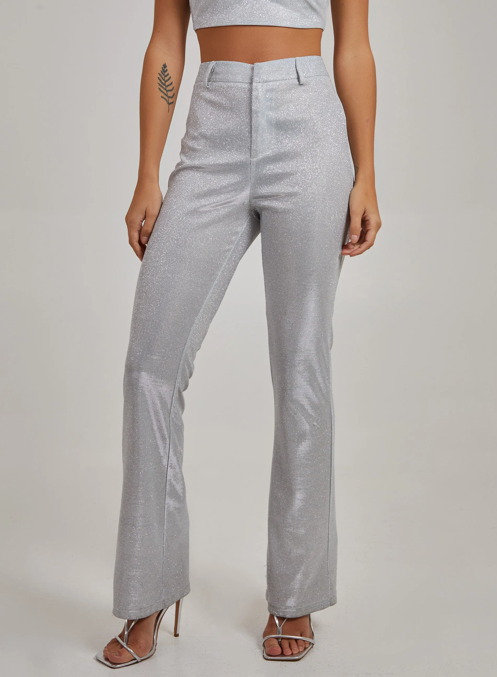 Sparkle Wide Leg Formal Trousers