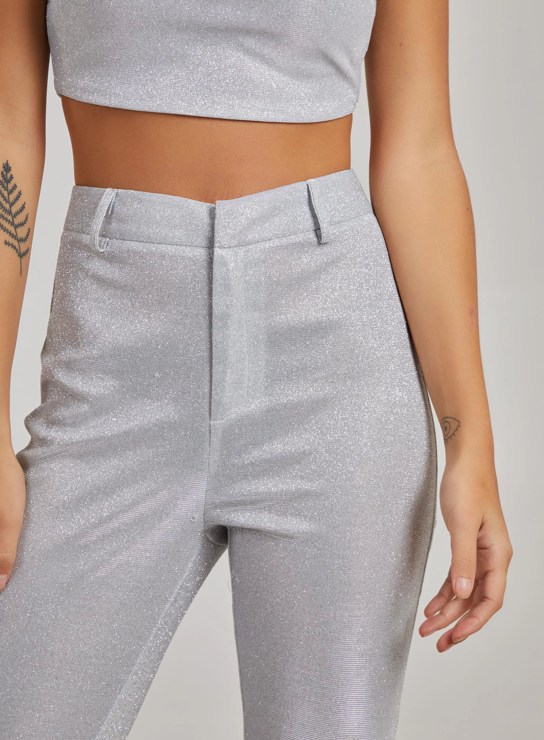 Sparkle Wide Leg Formal Trousers