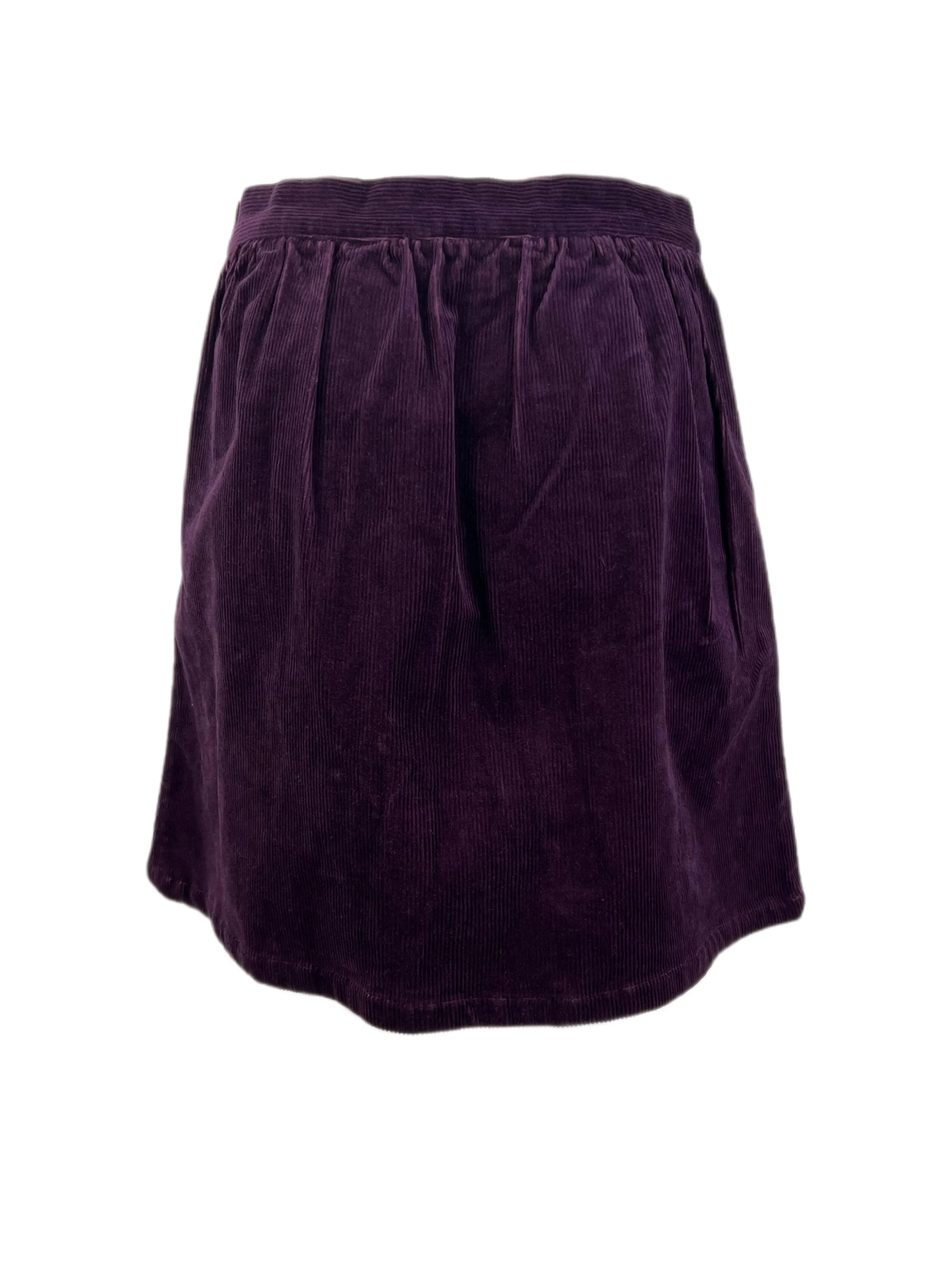 STEVEN ALAN Women's Ella Purple Corduroy Pleated Skirt NWT