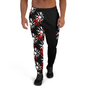 STFU Drip Too Hard Joggers - Red & White on Black